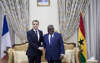 Nana Akufo-Addo and Emmanuel Macron