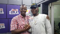 Dancehall artiste, Stonebwoy and radio presenter, Prince Tsegah