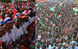 Supporters of NPP and NDC (File photo)