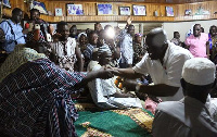 File photo: The Gonja Chief in handsake with Akufo-Addo