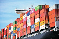 Shipping containers at the Tema Port