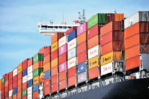 Shipping containers at the Tema Port