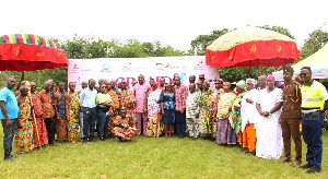 A group picture of the participants and members of Anglogold Ashanti