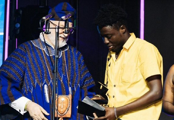 He presented Medikal with the 'Digital Act of the Year' award at the 3Music Awards