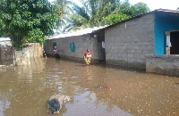 File photo: Effects of the Tida waves in Keta in 2021