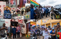 President Nana Addo Dankwa Akufo-Addo commissioning some of the projects