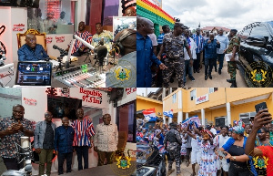 President Nana Addo Dankwa Akufo-Addo commissioning some of the projects