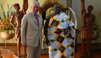 King Charles met with Otumfuo during his 2018 visit to Ghana