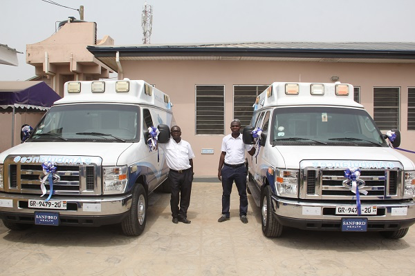 The new ambulances were commissioned yesterday