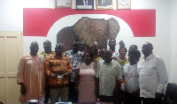 Dr Frank Yirenkyi in a picture with the petitioners and NPP National Parliamentary Appeals Committee