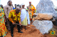 President Akufo-Addo recently cut the sod for the commencement of the Axim defence wall