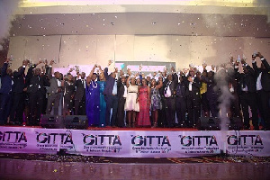 Winners of 2017 Ghana Information Technology and Telecom Awards in a group picture