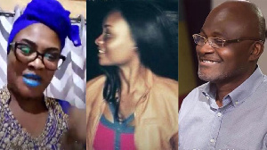 Kennedy Agyapong with his daughter and ex-fianc