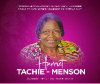 Madam Harriet Tachie-Menson died on Saturday, October 29, 2022