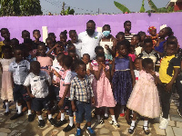 A photo of Al-Hassan Kodwo Baidoo and some celebrants