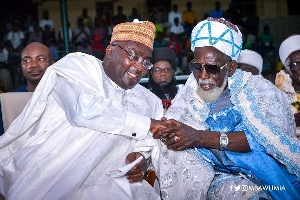 National Chief Imam, Sheikh Osman Nuhu Sharubutu and Vice President Dr. Mahamudu Bawumia