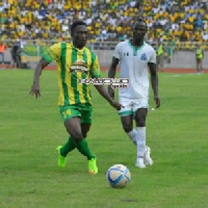 Ghanaian midfielder Joseph Tetteh Zutah in action