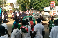 File Photo: Supporters of political parties engaged in a scuffle