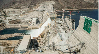 A general view shows the Grand Ethiopian Renaissance Dam in Guba, Ethiopia