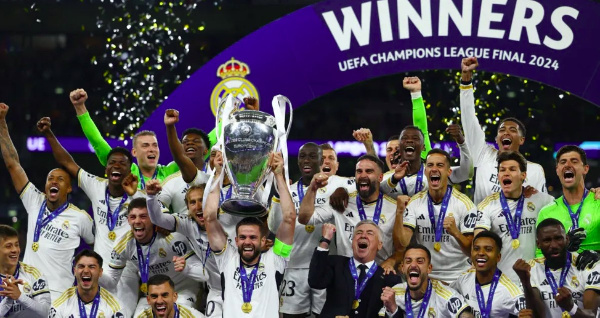 Real Madrid have won the Champions League five times in the past 10 years