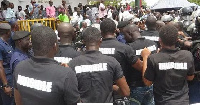 Some members of the Invisible Forces, a pro-NPP vigilante group