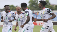 Black Stars players celebrate a goal | File photo