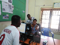 Some of the beneficiaries registering for their card