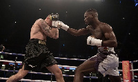 Joshua Buatsi (R) controlled of the fight from start to finish but could not knockout Grafka (L)