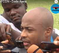 Andre Ayew in celebration mood