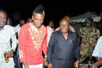 President Akufo-Addo and Asamoah Gyan