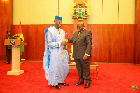 Edward Mahama with President Nana Akufo-Addo