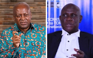 Former President John Dramani Mahama and Nana Obiri Boahen