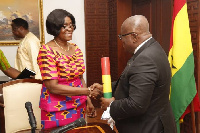 President Akufo-Addo and Janet Ampadu Fofie