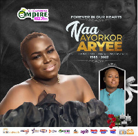 The  late Empire FM presenter, Shonda Naa Ayorkor