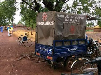 An improvised ambulance used in some parts of the country