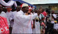 Dr. Papa Kwesi Nduom addressing party supporters