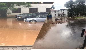 Mensah Sarbah Hall and other areas were affected by the flood