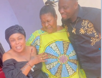 Afia Schwarzenegger in the company of her mother and Brother Sammy