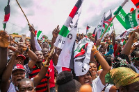 NDC supporters at a rally | File photo