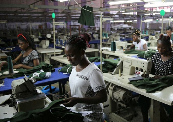 File photo of women working in an unknown factory