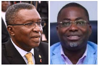 Charles Bissiw (right), Prof. Kwabena Frimpong-Boateng (left)