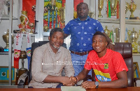 Maxwell Konadu with Felix Annan