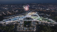 Rendering of the new mega-city to be built for the Dubai Expo 2020