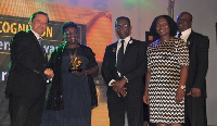 Representatives of Ghana shippers' Authority receive the award