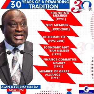 Alan Kyerematen has served the NPP for 30 years