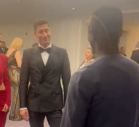 Bayern Munich star, Sadio Mane and Barcelona star, Robert Lewandowski at Ballon d'Or