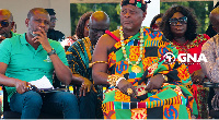 Mark Okraku Mantey (left) with other dignitaries at the event