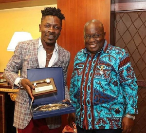 Shatta Wale's visit came after  he released a single track  in appreciation of the President