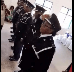 Chief Supt. Gifty Mawuenyega Tehoda at her promotional ceremony