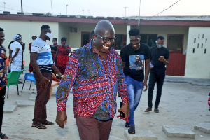 A file photo of Accra Hearts of Oak MD Frederick Moore at the family house of Benjamin Afutu